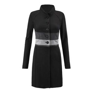 NWT Cabi Convertible Zip-Off Jacket Coat Black Gray 2-in-1 Size Large Style 3176